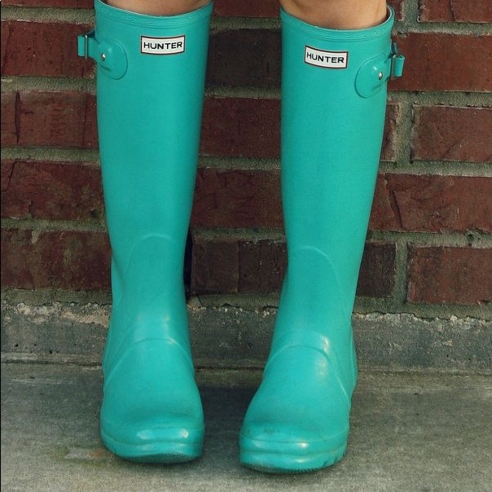 Teal Hunter Rain Boots